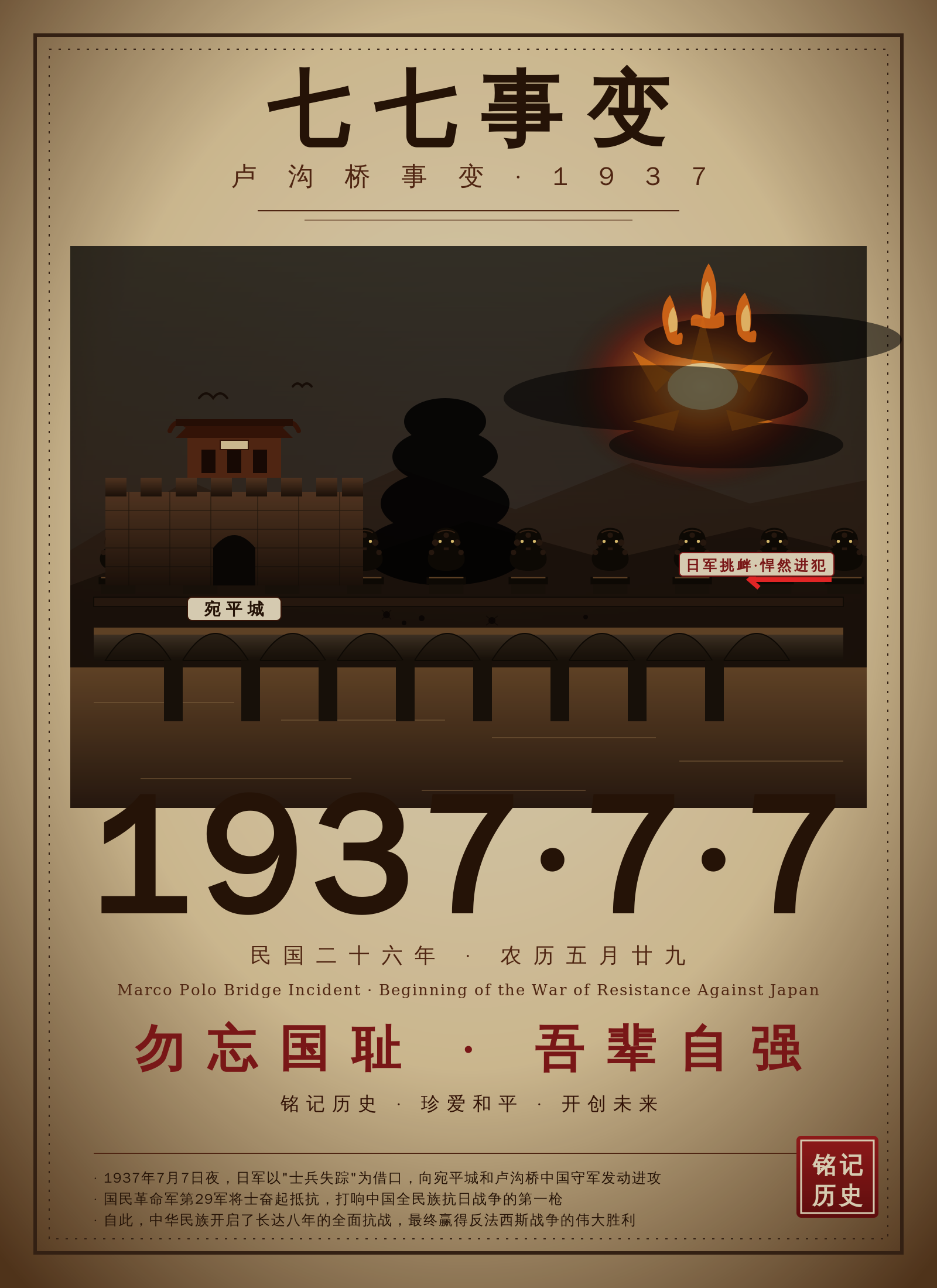 七七事变 日本帝国主义发动大规模侵略战争的起点 七七事变 日本帝国主义发动大规模侵略战争的起点